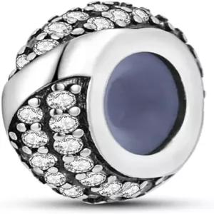 파르뮤즈 스토퍼 구슬 팔찌용 참 925 스털링 실버 2개 클립 론델 스페이서 쥬얼리 여성용