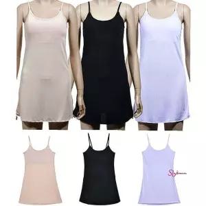 스킨센스 인견 끈조절 슬립 이너 캡내장 원피스klm612