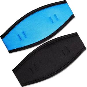 위우데이 2피스 마스크 스트랩 커버 다이빙 부드러운 미끄럼 방지 수영 슬랩 및 스노클 수상 스포츠용