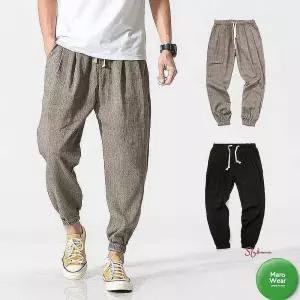 남자 여름바지 린넨바지 와이드 조거tuv537