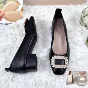 [제이시]제이시 3cm 소가죽 굽낮은 큐빅 플랫 웨딩 슈즈 K447