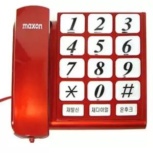 맥슨109 빅버튼 단순기능 효도전화기 유선전화기