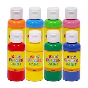 미술놀이 핑거페인트 60ml x 8색 세트 [BBH93285]