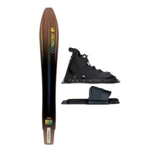 코넬리 빅 대디 워터스키, 백 토 플레이트와 스워브 레이스 조절 가능한 전면 바인딩, 한 사이즈가 잘 맞습니다