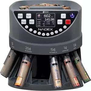나덱스 S900 코인 분류기 카운터 및 래퍼 48개의 프리폼 포장지 포함