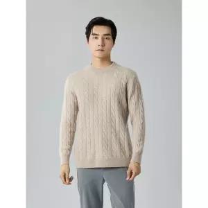 크리링 남성 남친 스웨터 터틀넥 폴라 니트 캐시미어 반 도톰 전판 꽈배기 긴팔 풀오버 캐주얼 KKE1