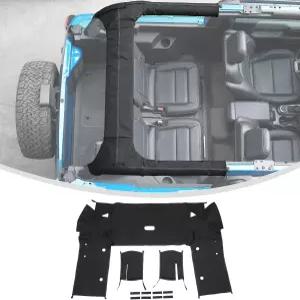 2도어 포드 브롱코 2025+용 린스킵 실용 롤 바 커버 D-필러 및 크로스바 보호 외장 액세서리용 패브릭 패딩