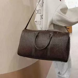 짐가방 여행용 남녀공용 수납 어깨끈 여성 패션잡화 보조 디자인 07WACD3394 브라운대