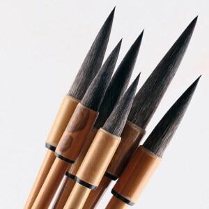 서예 쥐수염 선물 브러쉬 붓세트 필방 수염 서화용 묵랑스몰싱글입 서예용 세필 캘리그라피