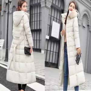 여성용 여성롱패딩점퍼 후드 퀼팅 하이넥 슬림핏자켓 아우터