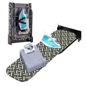 슬라이톤 벽걸이 강철 농장 접이식 다림질 보드(홀더가 있는 보드)