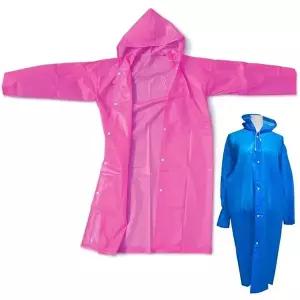 레인코트 EVA 핑크 우비 다회용  컬러 우의
