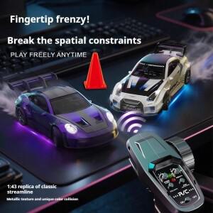 RC카 1/43 4륜구동 메탈 바디 시뮬레이션 드리프트 전동 풀 스케일 원격 조종 모델 자이로스코프 포함 남자