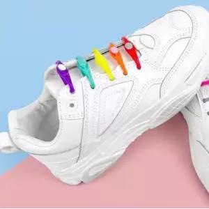 무매듭 실리콘 신발끈 운동화끈 12P tqp7+2scK