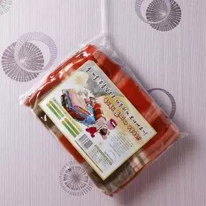 [에이치플러스몰]TBZ 부드러운 오렌지 항공담요 160cm 휴대용무릎담요 겨울