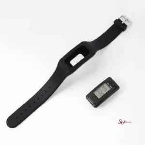 엣지 실리콘 시계 만보계팔찌 만보기 블랙bcd177