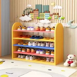 아기신발장 어린이집 유치원 수납장 정리대 교구장 스툴 신발장 네임스티커 오픈형