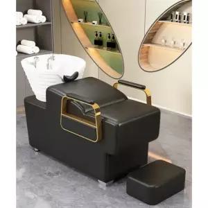 미용실 샴푸대 헤어샵 스파 전동 샴푸침대 머리 블랙 세면대 의자 소파 베드 두피 타옵션