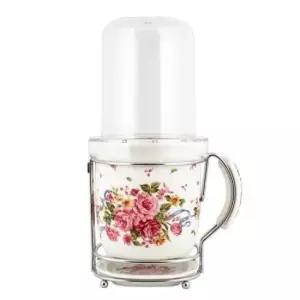 국자통 도자기 12각 물받이 수저통(허니문 로즈) 수저함