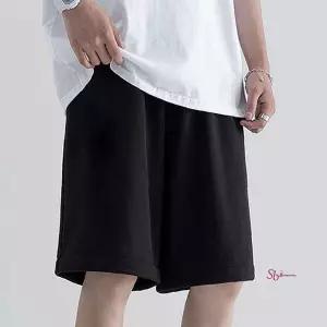 캐쥬얼 빅사이즈 밴딩 여름 남성 휴가 면반바지mno644