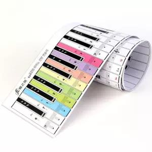 건반 연습지 운지법 종이 건반지 학습지 연습용 건반용