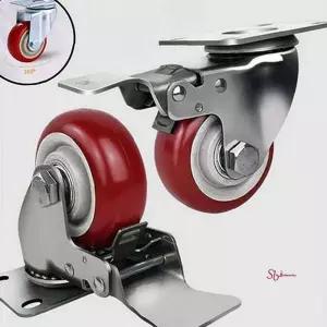 경량 브레이크 이동식 산업용 회전 튼튼한 바퀴 저소음 운반구qrs009