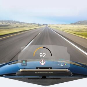 자동차 속도계 무선 충전 HUD 헤드 업 디스플레이 디지털 프로젝터 차량 액세서리