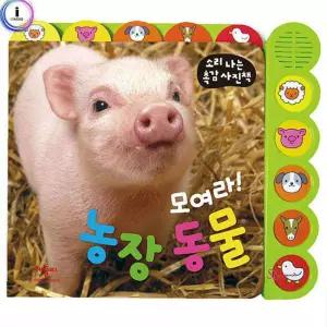 모여라 학습 농장동물 사운드북 소리나는촉감사진책tuv155