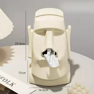 사무실 카페 장식용 티슈케이스 세로형 모아이