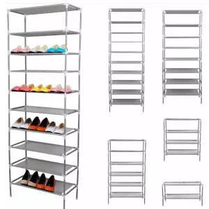 신발장 3층 부직포 랙 스토리지 캐비닛 선반 수납장