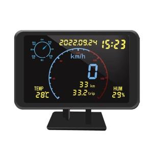 디지털 GPS 속도계 주행 거리계, 4.7 인치 LCD 디스플레이, HUD 과속 경보, 헤드업 모든 5-24V 차량용