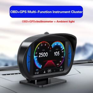 Obd2  gps hud 자동차 헤드 업 디스플레이  계기판 mems 경사계 주변 조명