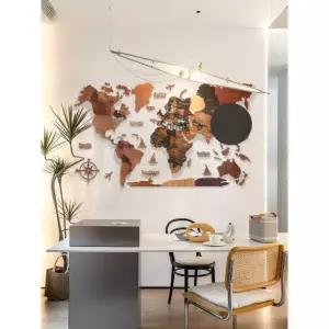 인테리어 세계지도 나무 지도 벽장식 입체 스티커 벽시계 사각 그림 액자 세계지도나무