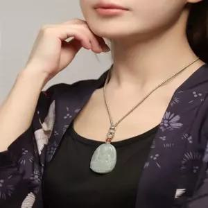 옥 펜던트 십이지신 원석 재물복목걸이 골동품 목걸이 보석 팬던트 여성 수호신