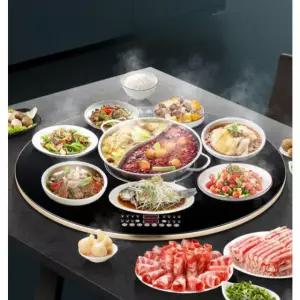 푸드워머 직사각형 보온판 핫플레이트 슬림 보온기 도자기 온도 터치 주방용 워머기 스마트