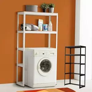 건조기 선반 다용도 철제 베란다 세탁기 선반 수납장 정리대 조립식 다용도실 세탁실 틈새 2단 아연 다단