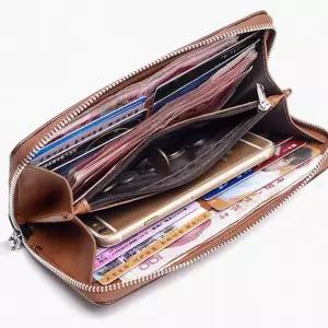 (올핀)대용량 남성 지퍼 장지갑 손지갑 동전지갑 지폐