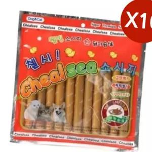 (올핀)애견 소시지 11개입 10P 저지방 닭가슴살 영양간식