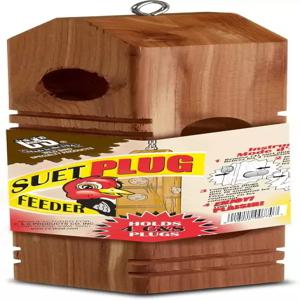 C S 야생 조류 사료 스위트 플러그 우드 피더