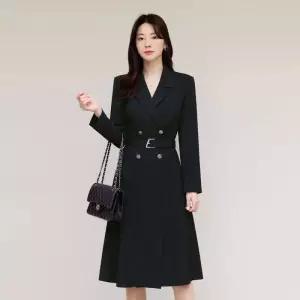 ~XXL까지 다노 테일러드 카라 벨트 원피스 봄 가을 오피스룩 하객룩 모임룩 미시룩 빅사이즈1233854