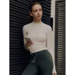 매장정품 TOPTEN 탑텐 여성) 액티브 립 모크넥 티 (긴팔)_MBG5T62 MBG5T62 1386705