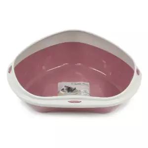 지올플라스트) 셔틀 코너 평판화장실 Big 레드) 고양이화장실 고양이평판화장실