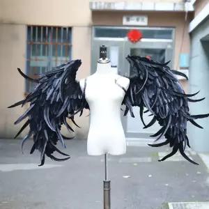 대형 날개 흰색깃털 스튜디오 화보 소품 촬영 흰색