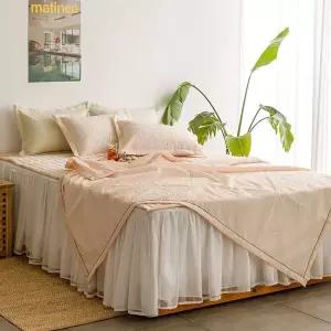 [NS홈쇼핑][르헤브] 샤르베 시원한 여름 침구세트 시어서커 얇은 홑 이불세트 베개 SS..[35842387]