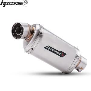 51mm 범용 호환 바이크 오토바이 배기 머플러 310 370 440mm 파이프 100cc-1000cc ATV GP 스쿠터 fz6 pcx15