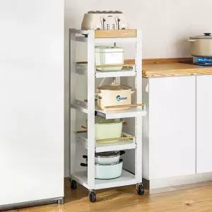 밥솥레일 선반 이동식 스탠드 에어프라이어 랙 보관대