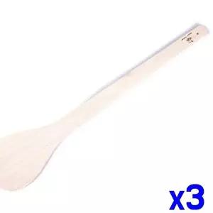 TBZ 우드 주걱 왕대 13.5x70cm x3개 나무주걱 요리주걱
