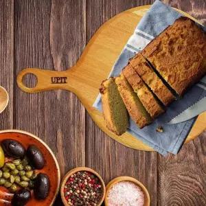 TBZ 마호가니 원형 원목 도마 1개