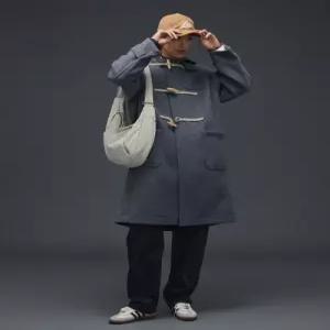 LEE 울 더플 코트 그레이