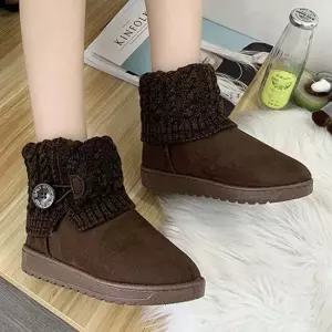 인기상품 여자 니트 부츠 숏부츠 겨울 데이트 슈즈 캐주얼 패션 [W9D2D00_260409]